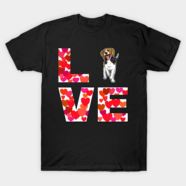 Love beagle Dog Design Design T-Shirt by Schimmi